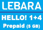 Lebara Hello! 1+4 Prepaid (Allnet Flat mit 5 GB) - keine Vertragsbindung
