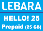 Lebara Hello! 25 Prepaid (Allnet Flat mit 25 GB) - keine Vertragsbindung