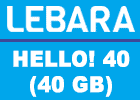 Lebara Hello! 40 (Allnet Flat mit 40 GB)