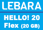Lebara Allnet 20 GB Flex (Allnet Flat mit 20 GB) - monatlich kündbar