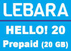 Lebara Hello! 20 Prepaid (Allnet Flat mit 20 GB) - keine Vertragsbindung