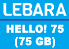 Lebara HELLO! 75 (Allnet Flat mit 75 GB)
