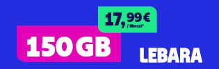 Lebara Allnet 150 GB Handyvertrag - Aktion