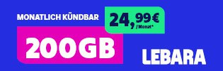 Lebara Allnet 200 GB Flex Vertrag